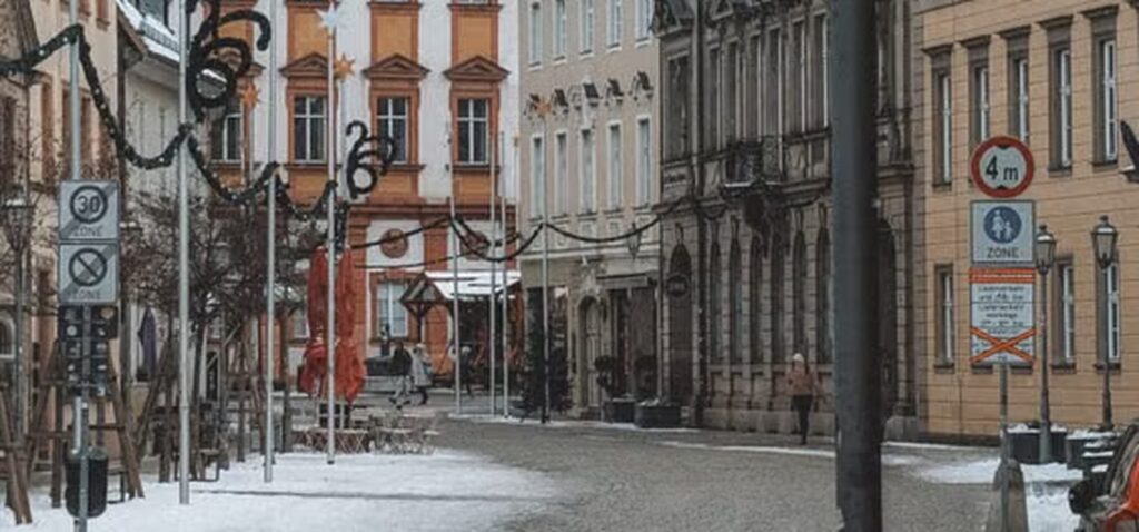 Bayreuth Innenstadt im Winter